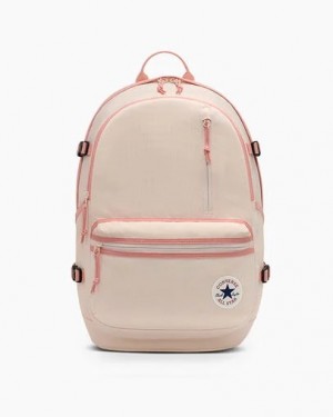 Beige Converse Straight Edge Men Backpacks UK | C-27031859