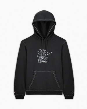 Black Converse Converse x Coraline Women Hoodie UK | C-47251609