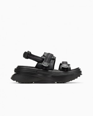 Black Converse Run Star Utility CX Women Sandals UK | C-42538099