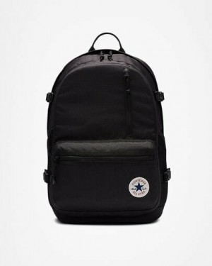 Black Converse Straight Edge Men Backpacks UK | C-51963729