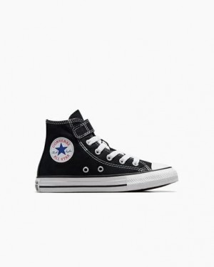 Black / Beige / White Converse Chuck Taylor All Star 1V Easy-On Kids' Sneakers UK | C-79650819