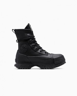 Black / Grey Converse Chuck Taylor All Star Lugged 2.0 XHi Waterproof Women Boots UK | C-12039469