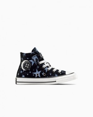 Black / Pink Converse Converse x Coraline Chuck Taylor All Star Easy On Kids' Sneakers UK | C-24635979