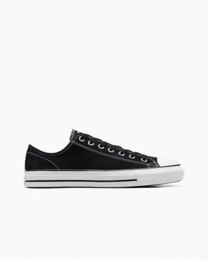 Black / White Converse CONS Chuck Taylor All Star Pro Suede Women Skate Shoes UK | C-94368709