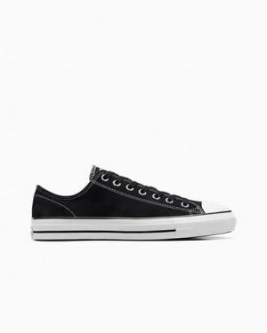 Black / White Converse CONS Chuck Taylor All Star Pro Suede Men Skate Shoes UK | C-73241069