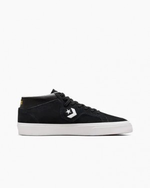 Black / White Converse CONS Louie Lopez Pro Suede and Leather Men Skate Shoes UK | C-51239809