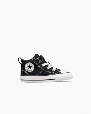 Black / White Converse Chuck Taylor All Star Malden Street Kids' Boots UK | C-67183409