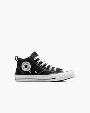 Black / White Converse Chuck Taylor All Star Malden Street Kids' Boots UK | C-21873659