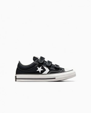 Black / White Converse Star Player 76 Kids' Sneakers UK | C-98361049