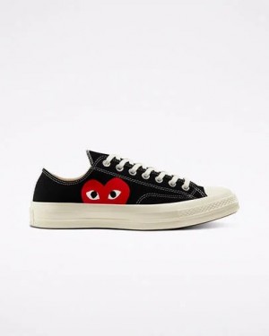 Black / White / Red Converse Converse x PLAY Comme des Garçons Chuck 70 Men Sneakers UK | C-87062419