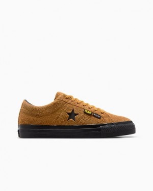 Brown / Black Converse Converse x IRAK NYC One Star Pro Men Tennis Shoes UK | C-64753829