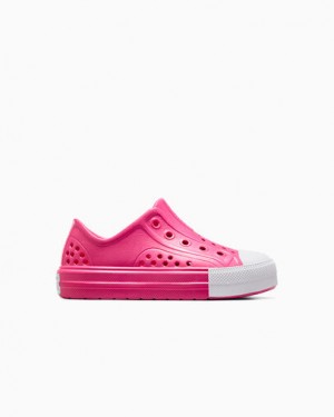 Fuchsia / Fuchsia Converse Chuck Taylor All Star Play Lite CX Kids' Sneakers UK | C-21587499