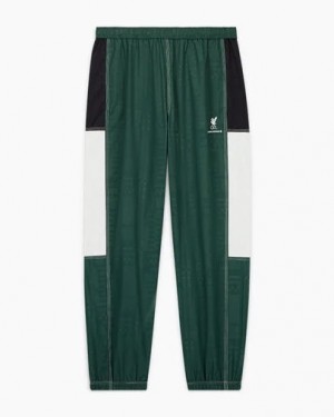 Green Converse Converse x Liverpool FC Wind Women Pants UK | C-52197439