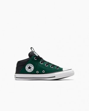 Green / Black / White Converse Chuck Taylor All Star Axel Sporty Kids' Boots UK | C-76951329