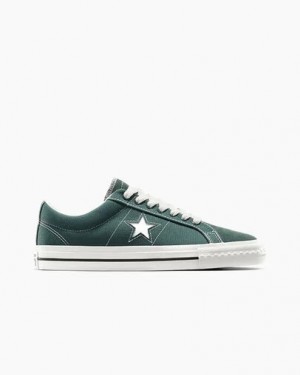 Green / Black / White Converse Converse x thisisneverthat One Star Pro Men Skate Shoes UK | C-62059749