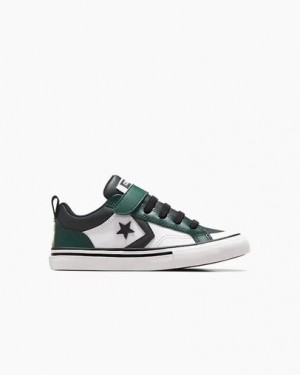 Green / Black / White Converse Pro Blaze Kids' Sneakers UK | C-18092739