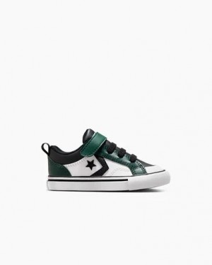 Green / Black / White Converse Pro Blaze Kids' Sneakers UK | C-58492019