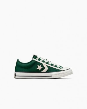 Green / White / Black Converse Star Player 76 Luxe Kids' Sneakers UK | C-92637509