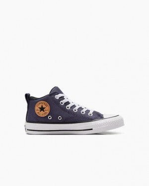 Grey Purple / White Converse Chuck Taylor All Star Malden Street Kids' Boots UK | C-17924039