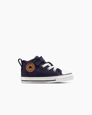 Grey Purple / White Converse Chuck Taylor All Star Malden Street Kids' Canvas Shoes UK | C-98125349