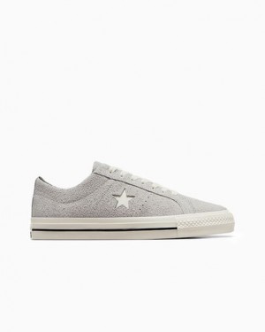 Grey / Black Converse CONS One Star Pro Suede Women Skate Shoes UK | C-23968179