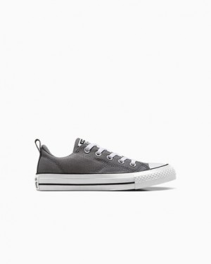 Grey / Black / White Converse Chuck Taylor All Star Malden Street Kids' Sneakers UK | C-18437929