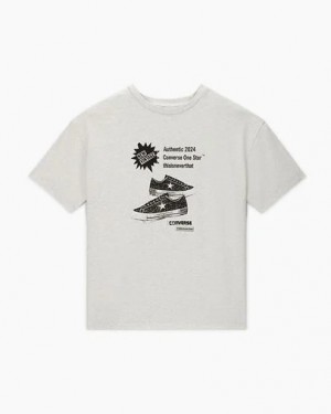 Light Grey Converse Converse x thisisneverthat Grid Men T Shirts UK | C-80169549