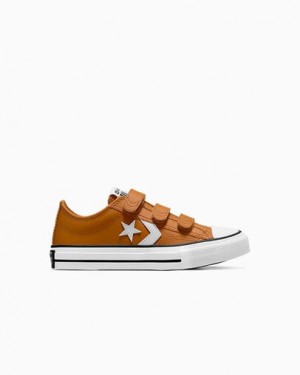 Multicolor Converse Star Player 76 Leather Kids' Sneakers UK | C-49502179