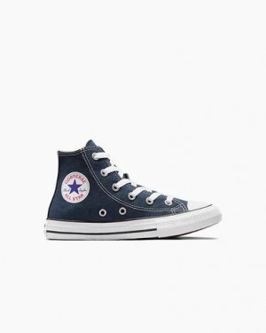 Navy Converse Chuck Taylor All Star Classic Kids' Sneakers UK | C-39126709