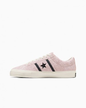 Pink / Black Converse CONS One Star Academy Pro Suede Men Skate Shoes UK | C-79803129