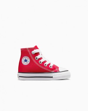 Red Converse Chuck Taylor All Star Classic Kids' Sneakers UK | C-67182309