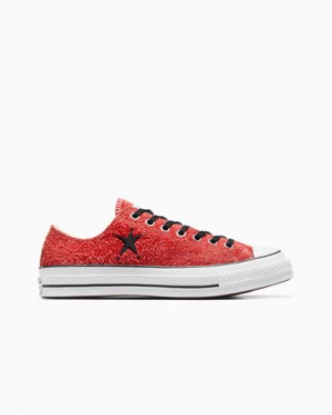 Red Converse Converse x Stüssy Chuck 70 Men Sneakers UK | C-19403259