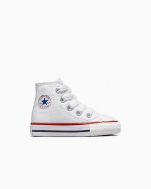 White Converse Chuck Taylor All Star Classic Kids' Sneakers UK | C-20846139