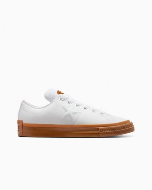 White Converse One Star Puff Men Tennis Shoes UK | C-30897419