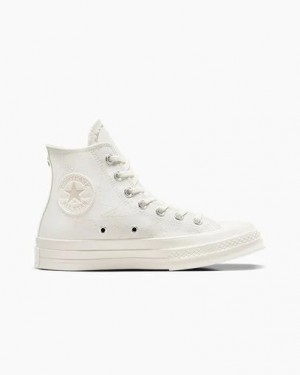 White / Beige Converse Chuck 70 Stars Men Sneakers UK | C-94860719