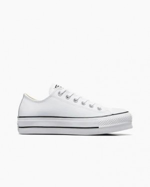 White / Black Converse Chuck Taylor All Star Lift Women Platform Shoes UK | C-31549289