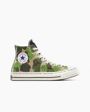 White / Black / Multicolor Converse Converse x Brain Dead Chuck 70 Men Sneakers UK | C-73029189