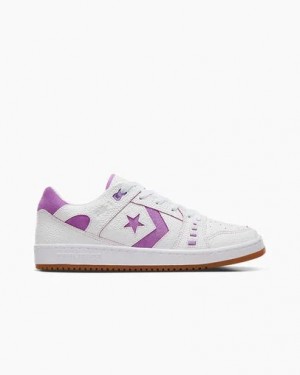 White / Fuchsia Converse CONS AS-1 Pro Chameleon Women Skate Shoes UK | C-82069579