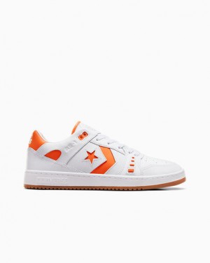 White / Orange Converse CONS AS-1 Pro Men Skate Shoes UK | C-09126359