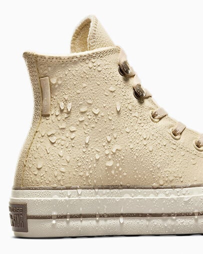 Beige Converse Chuck Tayor All Star Lift Women Platform Shoes UK | C-59682179