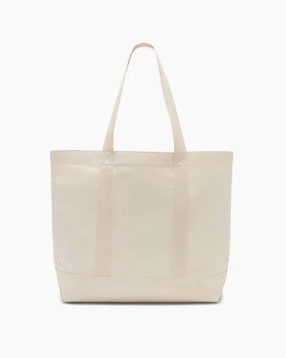 Beige Converse Premium Canvas Men Tote Bag UK | C-76423959