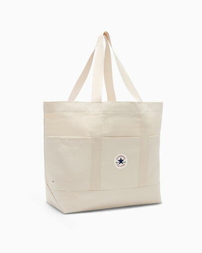 Beige Converse Premium Canvas Men Tote Bag UK | C-76423959