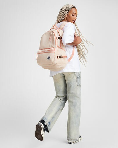 Beige Converse Straight Edge Women Backpacks UK | C-58612739