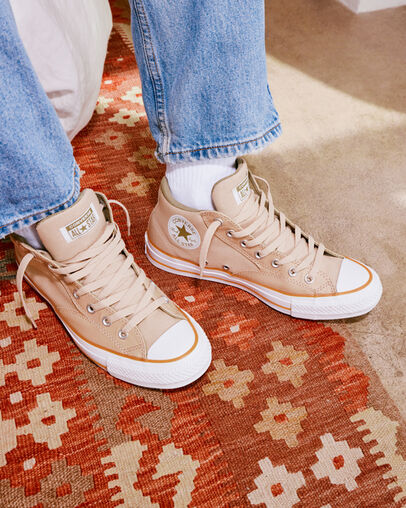 Beige / White Converse Chuck Taylor All Star Malden Street Women Boots UK | C-13642899