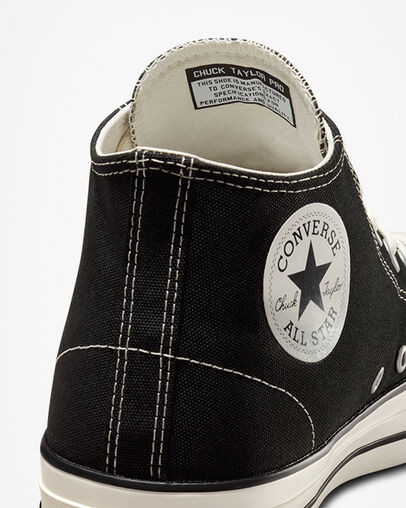 Black Converse CONS Chuck Taylor All Star Pro Cut Off Women Skate Shoes UK | C-42835969