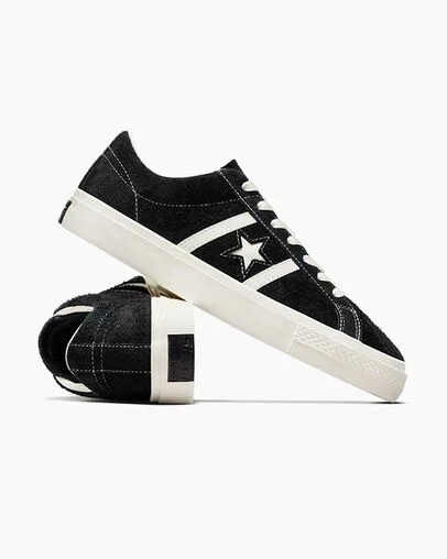 Black Converse CONS One Star Academy Pro Suede Women Skate Shoes UK | C-40281369