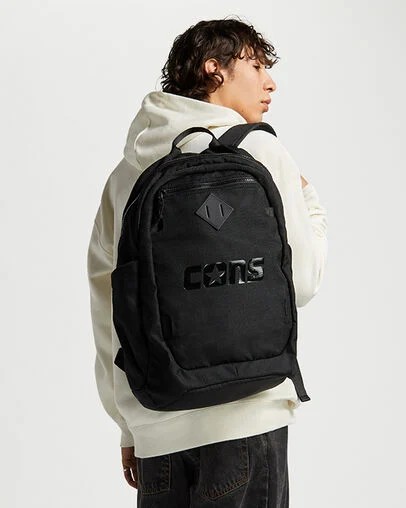 Black Converse CONS Seasonal Men Backpacks UK | C-21085469