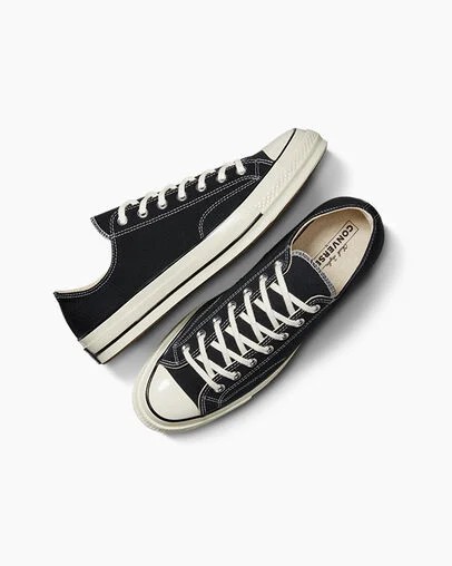 Black Converse Chuck 70 Canvas Kids' Sneakers UK | C-57194209