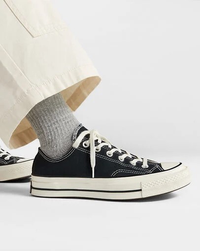 Black Converse Chuck 70 Canvas Kids' Sneakers UK | C-57194209