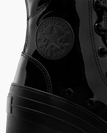 Black Converse Chuck 70 De Luxe Heel XXHi Women Platform Shoes UK | C-58941209